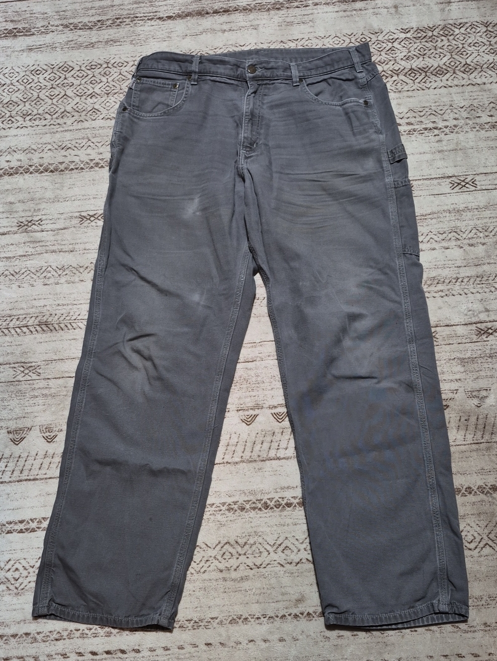 Carhartt Men's Relaxed Gray Work Jeans